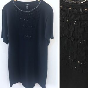 [Cupio] Embellished Knit Tunic